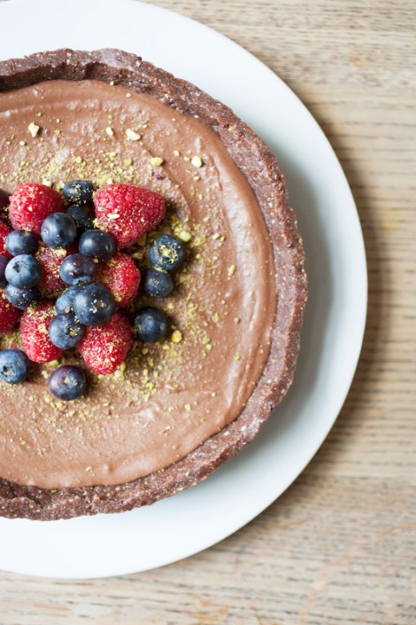 chocolate-coconut-tart