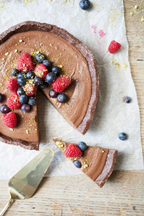 chocolate-coconut-tart