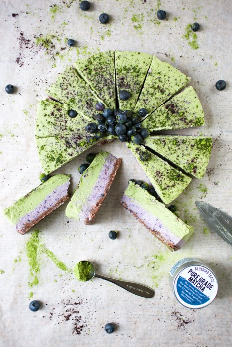 matcha-blueberry-cheesecake